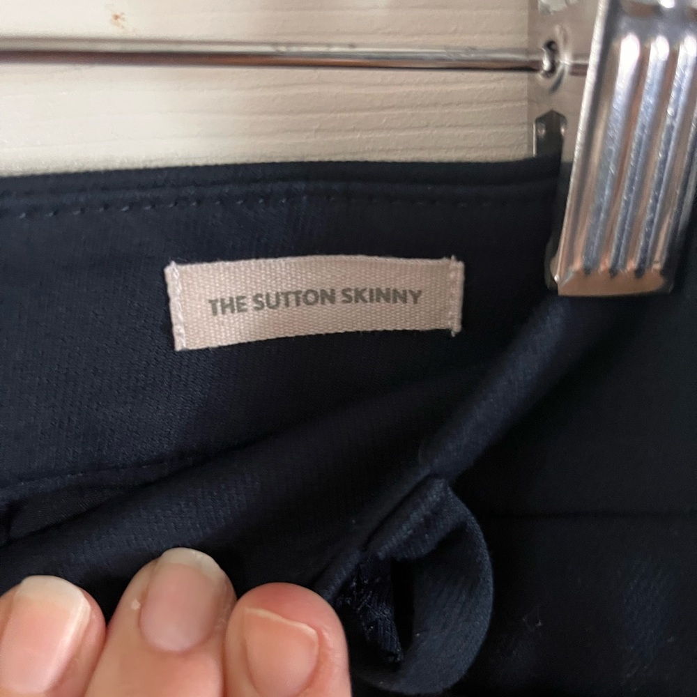 LOFT Navy Curvy “The Sutton” Trouser Pants Size 10 - Picture 3 of 8